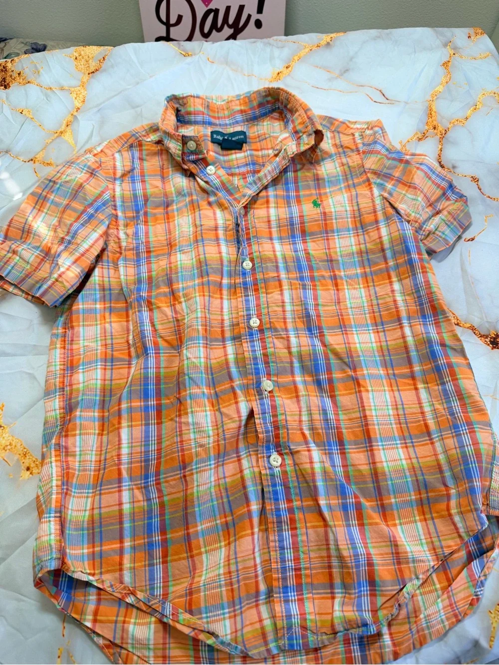 Ralph Lauren boys button shirt size M